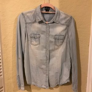 Jean button down